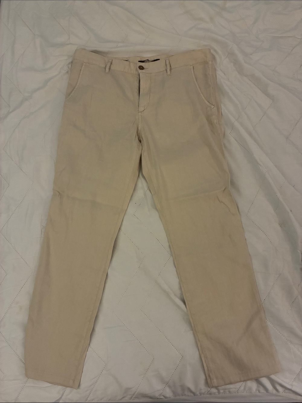 Men's Alberto dress pants - Cream